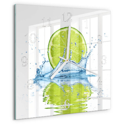 Square wall clock Limewater