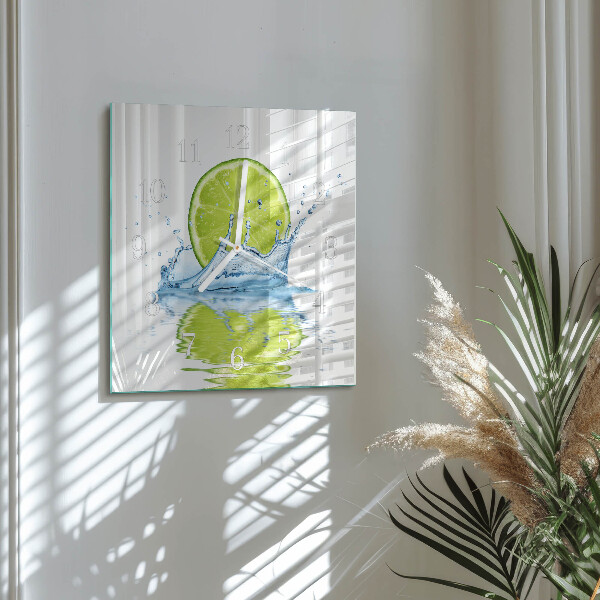 Square wall clock Limewater