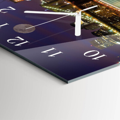 Square wall clock Horizontal Bridge