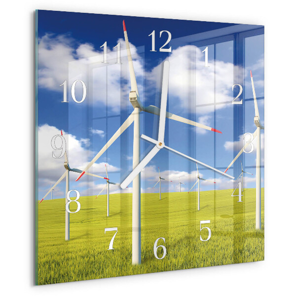 Square wall clock Wind Farm