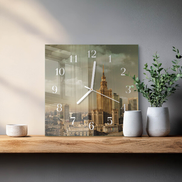 Square wall clock Warsaw