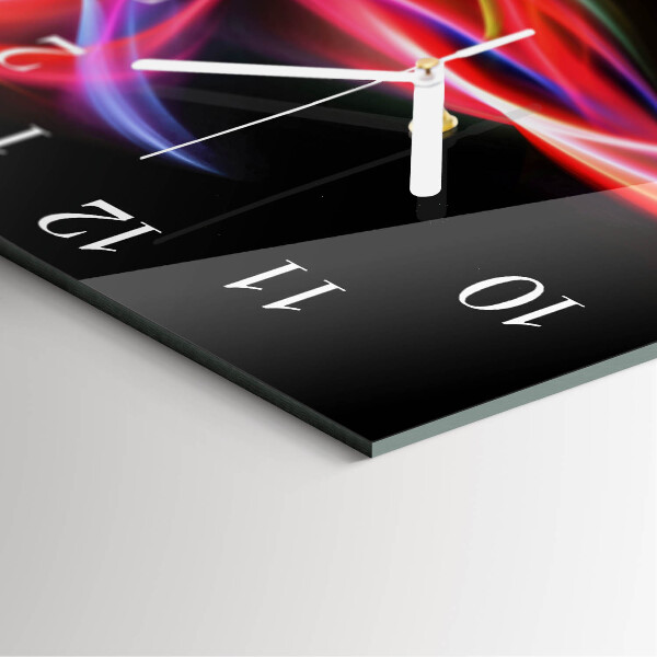 Square wall clock Abstract Lines