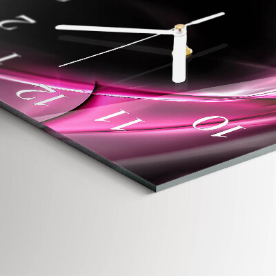 Square wall clock Abstract Lines