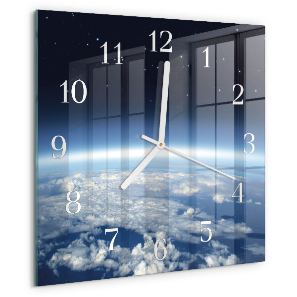 Square wall clock Earth's Universe