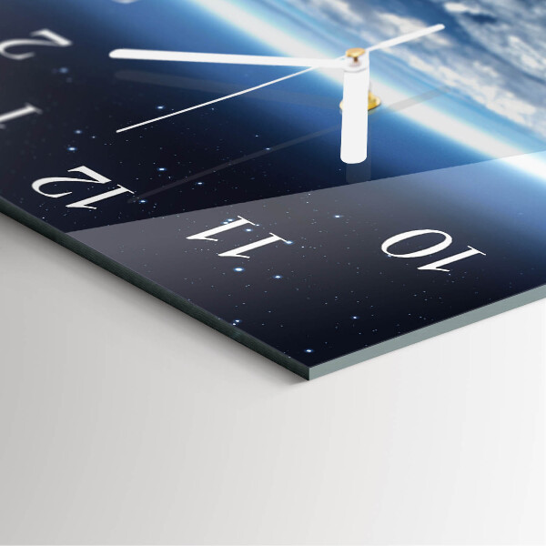 Square wall clock Earth's Universe