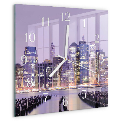 Square wall clock Horizon