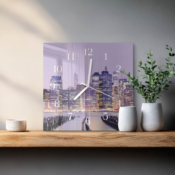Square wall clock Horizon