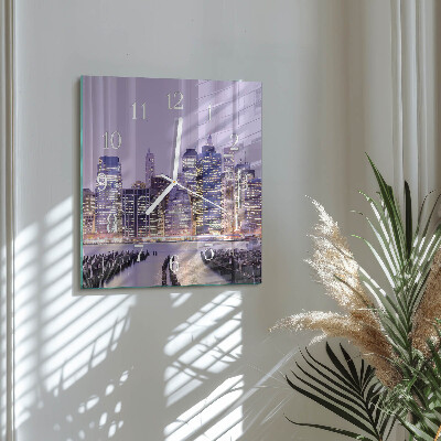 Square wall clock Horizon