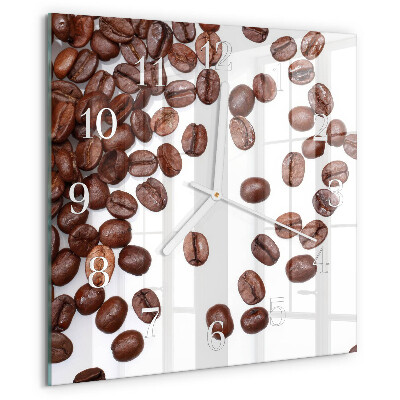 Square wall clock Coffee Beans