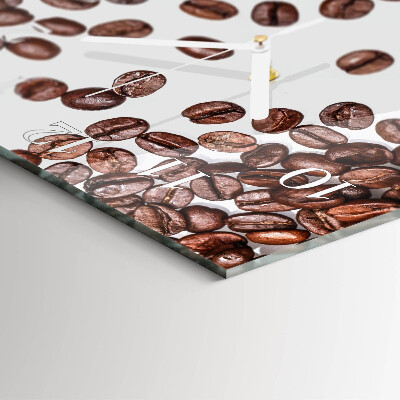 Square wall clock Coffee Beans