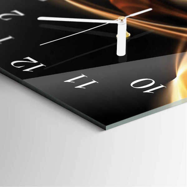 Square wall clock Abstract Lines