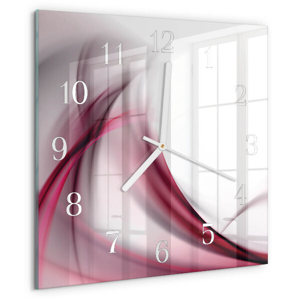 Square wall clock Abstract Lines