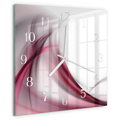 Square wall clock Abstract Lines