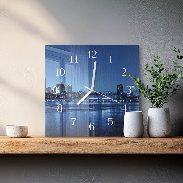 Square wall clock Horizon