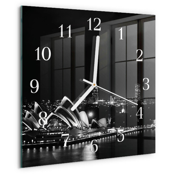 Square wall clock Sydney Horizon