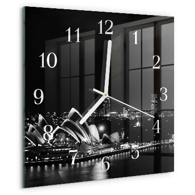 Square wall clock Sydney Horizon