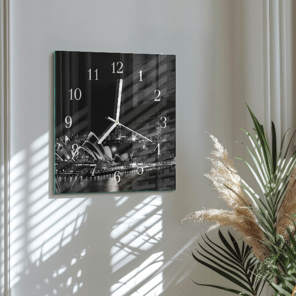 Square wall clock Sydney Horizon