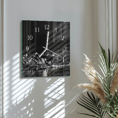 Square wall clock Sydney Horizon