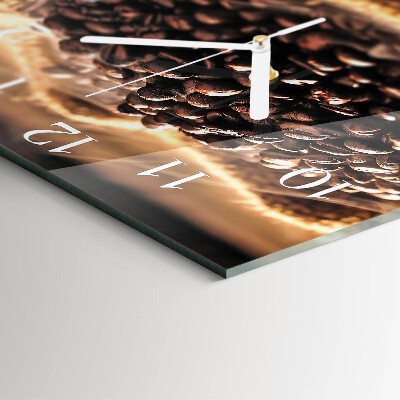 Square wall clock Coffee Beans