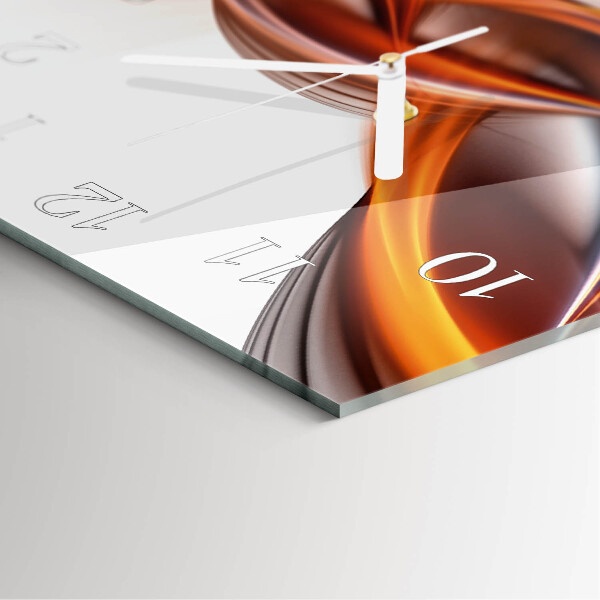 Square wall clock Abstract Smoke