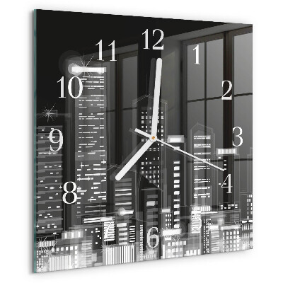 Square wall clock Horizon