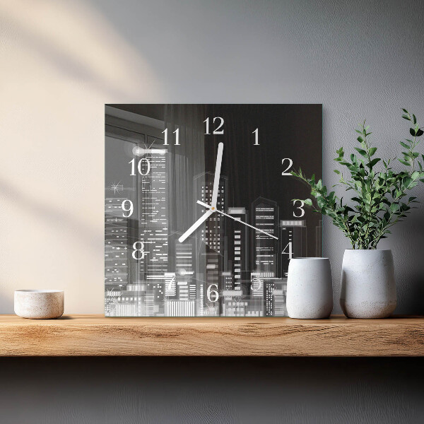 Square wall clock Horizon