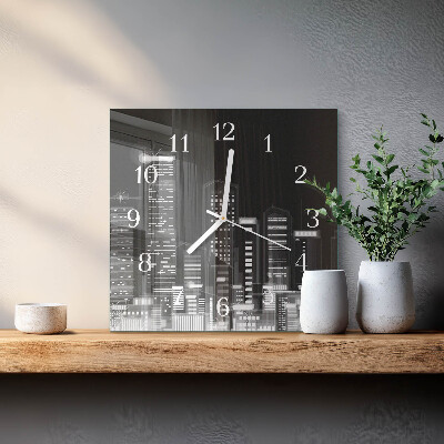 Square wall clock Horizon