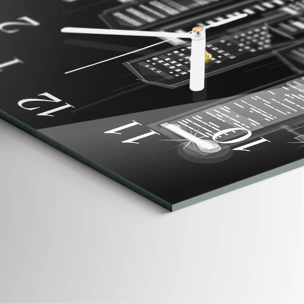 Square wall clock Horizon