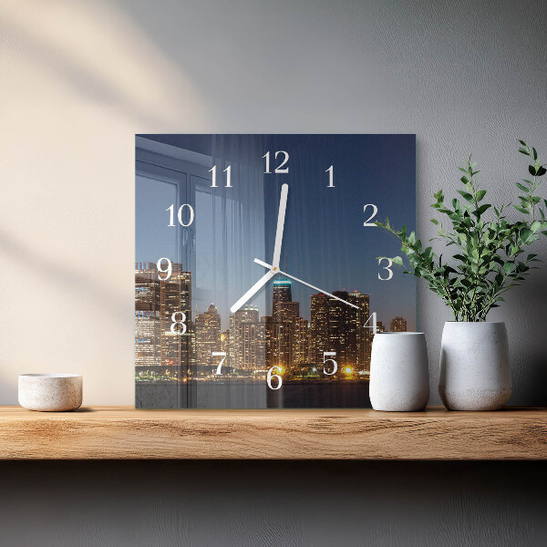 Square wall clock Horizon