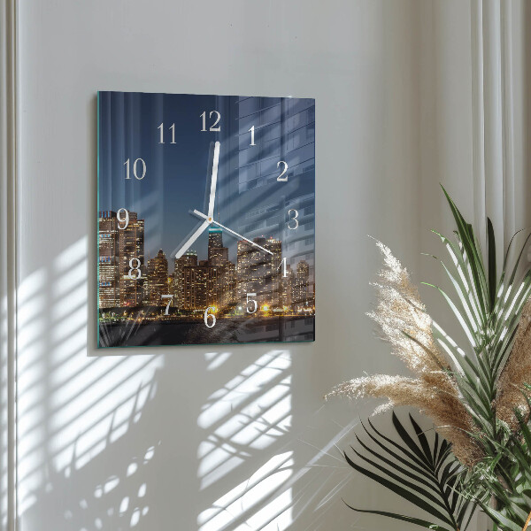 Square wall clock Horizon