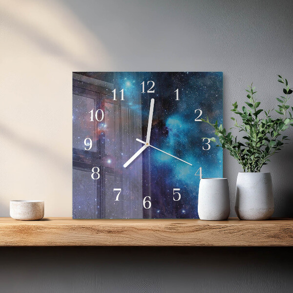 Square wall clock Starry Sky