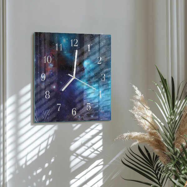 Square wall clock Starry Sky