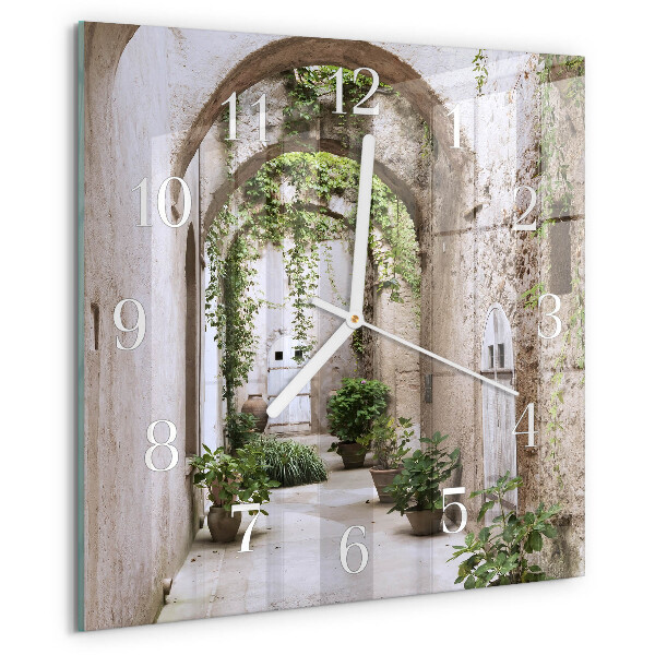 Square wall clock Avenue Plants