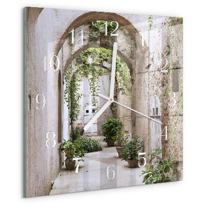 Square wall clock Avenue Plants