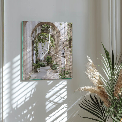 Square wall clock Avenue Plants