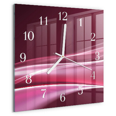 Square wall clock Abstract Lines