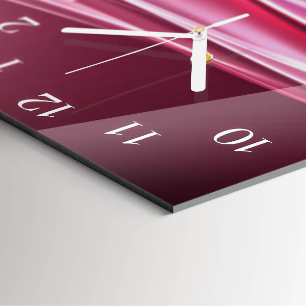 Square wall clock Abstract Lines