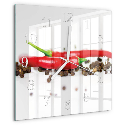 Square wall clock Peppercorns