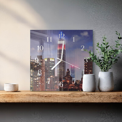 Square wall clock Horizon