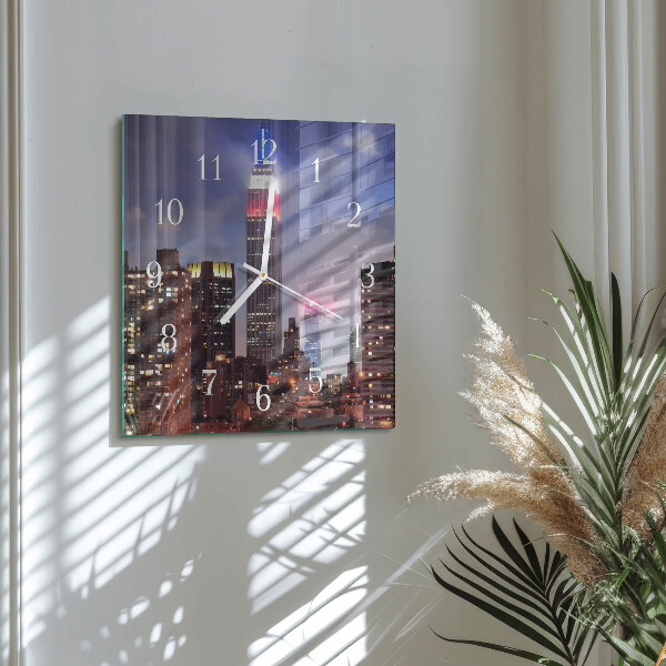Square wall clock Horizon