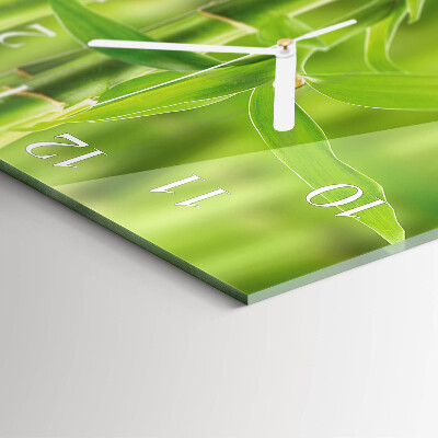 Square wall clock Bamboo Plant