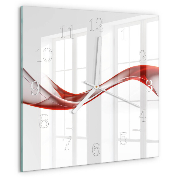 Square wall clock Abstract Lines