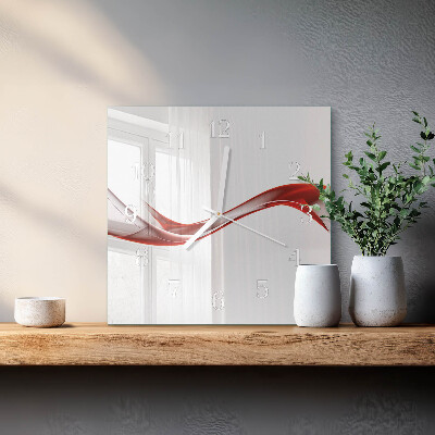 Square wall clock Abstract Lines