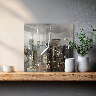 Square wall clock Horizon