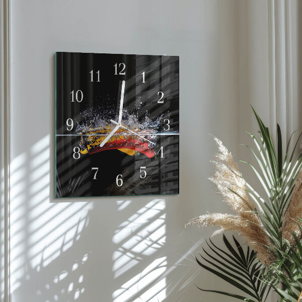 Square wall clock Chili peppers