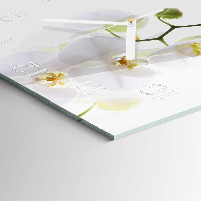 Square wall clock Orchid