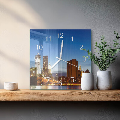 Square wall clock Horizon
