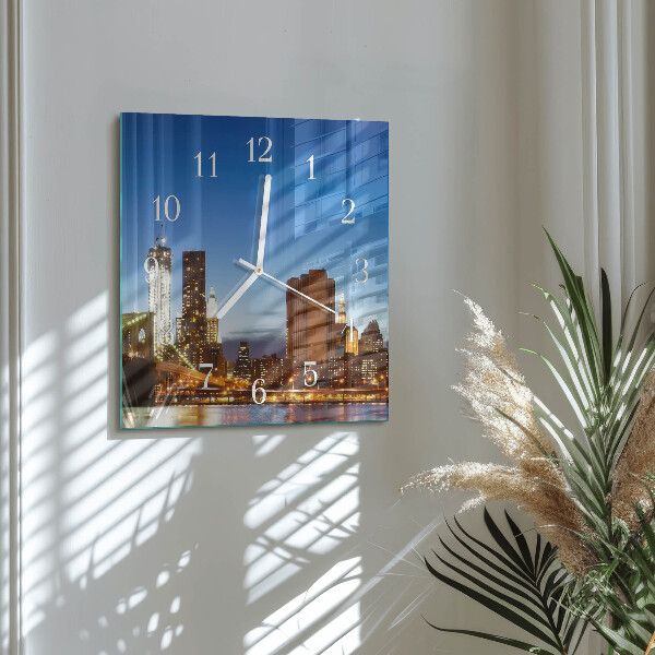 Square wall clock Horizon