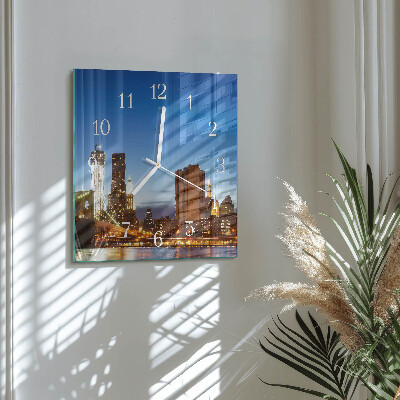 Square wall clock Horizon