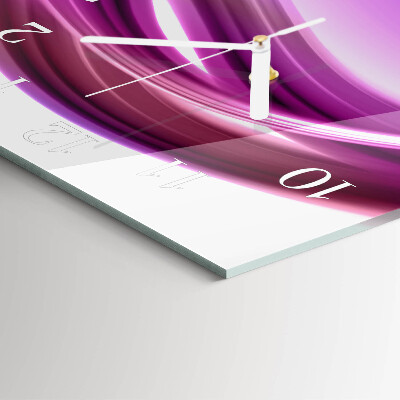 Square wall clock Abstract Lines